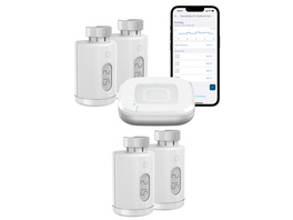 Homematic IP Smart Home Set Raumklima mit Access Point 2, 4 Heizkörperthermostate