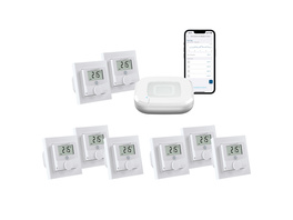 Homematic IP Smart Home Set Raumklima mit  Access Point 2 und 8 Wandthermostaten