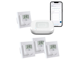 Homematic IP Smart Home Set Raumklima mit Access Point 2 und 4 Wandthermostate