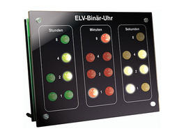 ELV Bausatz Binär-Uhr BU 1, mit Frontplatte (ohne DCF-Modul)
